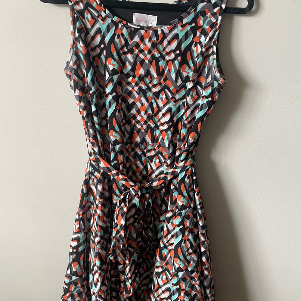 Stylish Geometric Patterned Dress